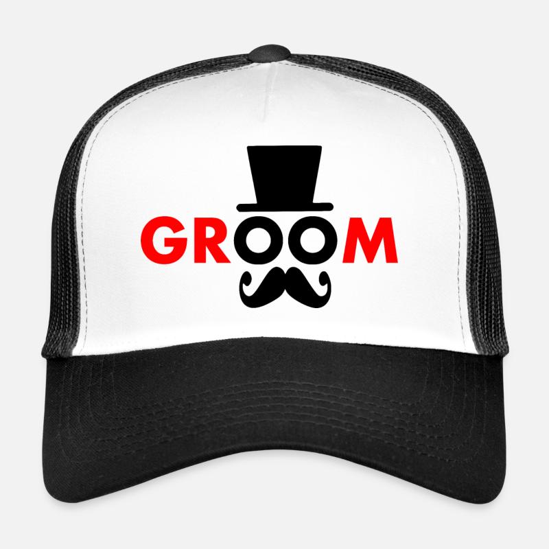 Groom - Trucker Cap - Weiß/Schwarz