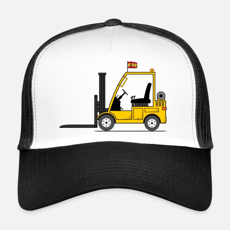 Chariot élévateur drapeau Espagne Casquette trucker 