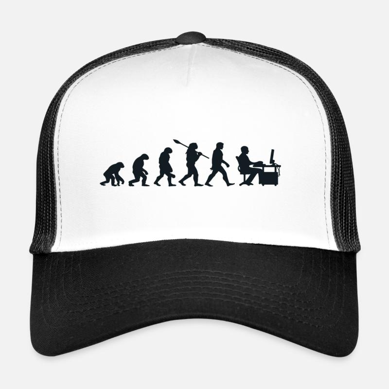 Évolution Darwin pour les Geeks 💻 Casquette trucker 