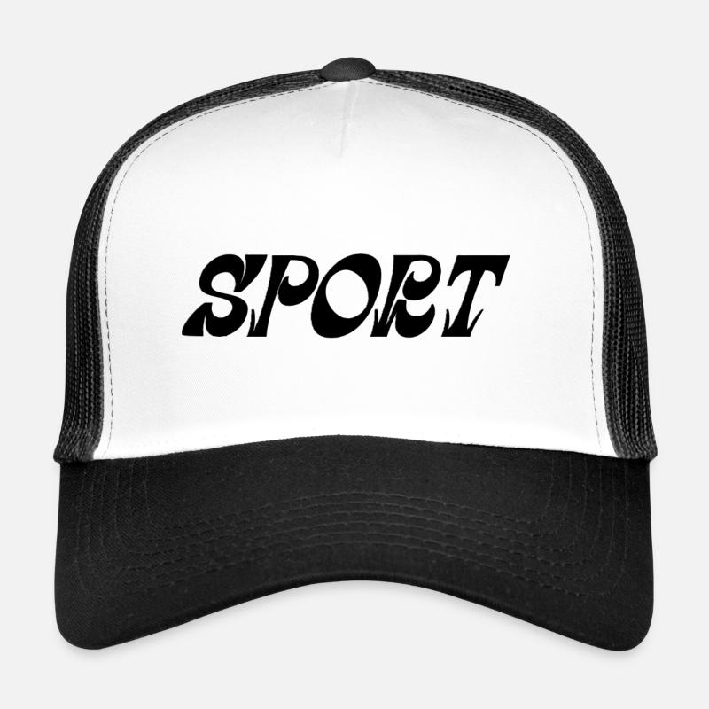 Dynamic sports graphics with energy oscillations Trucker Cap