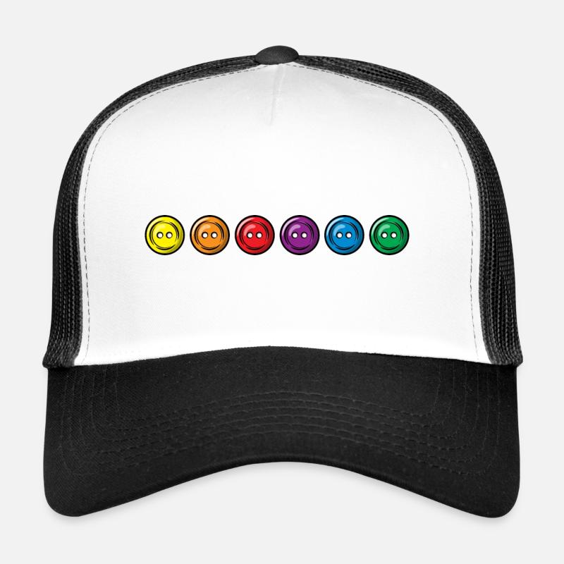 Bunte Knöpfe - nebeneinander Trucker Cap