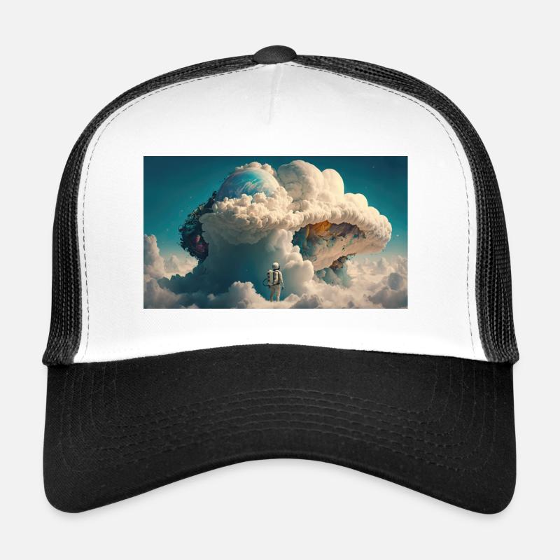 Kosmische Perspektive: Astronaut blickt auf Majestic Trucker Cap