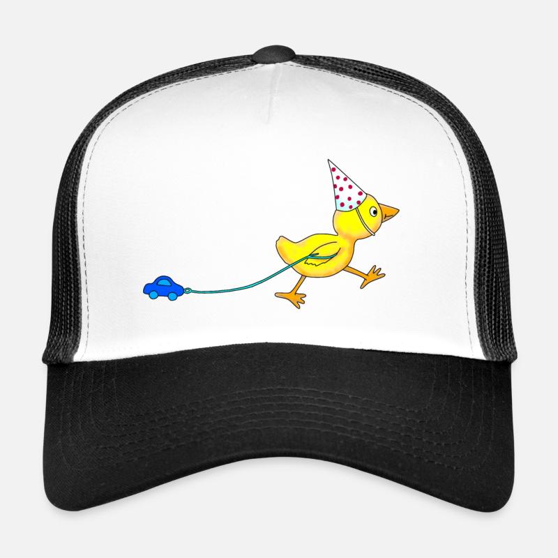 Ente mit Auto Jungen Mädchen Geburtstag Geschenk Trucker Cap