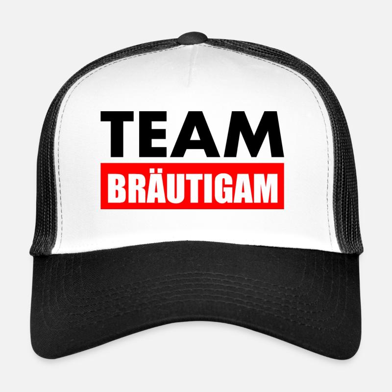 Team bräutigam - Trucker Cap - Weiß/Schwarz