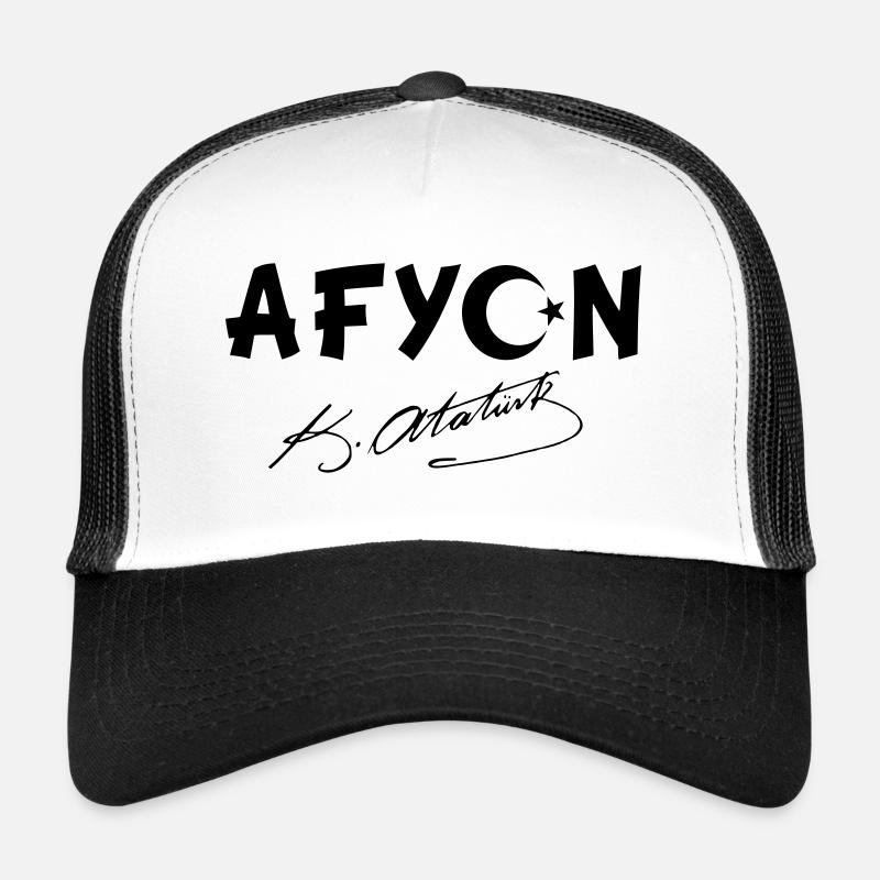 Afyon Turquie Drapeau Ata Casquette trucker 
