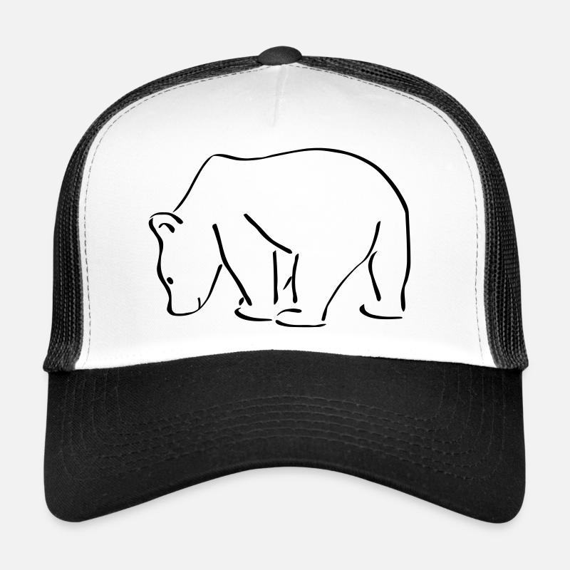 Bären Skizze Zeichnung Scribble Trucker Cap