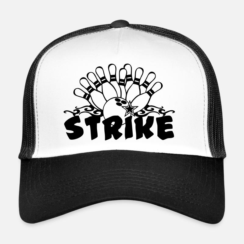 Bowling Strike , Fun Shirt , Strike (25) Trucker Cap