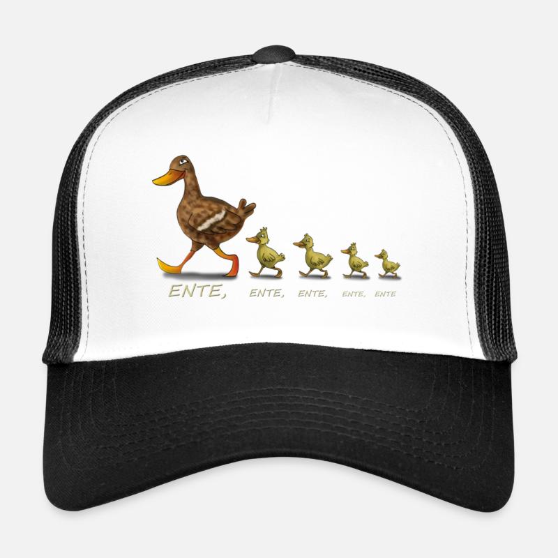 Ente - Trucker Cap - Weiß/Schwarz