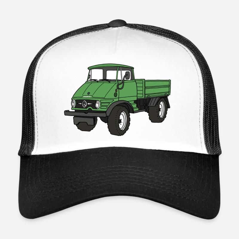IMOGDIA - Casquette trucker  - blanc/noir