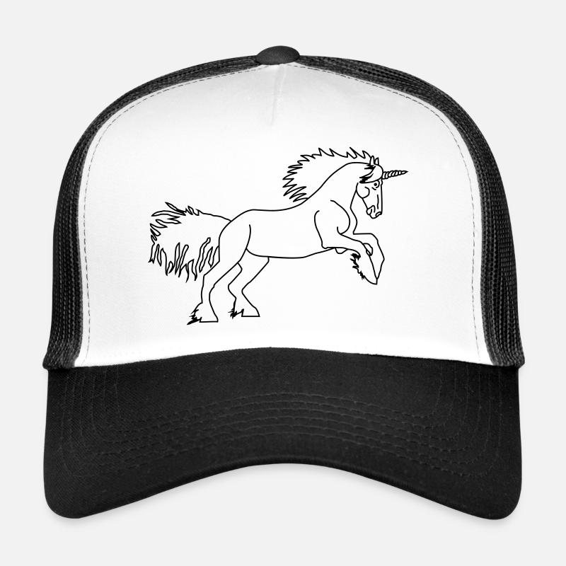 DAS Einhorn - Trucker Cap - Weiß/Schwarz