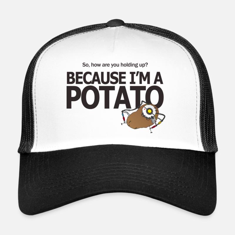Hello Potato - Trucker Cap - Weiß/Schwarz
