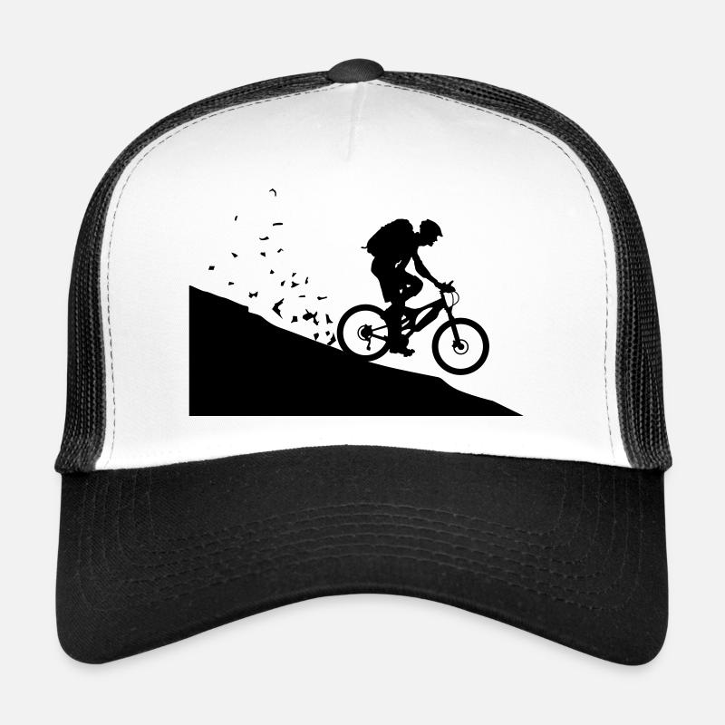 Mountainbiker - Trucker Cap - Weiß/Schwarz