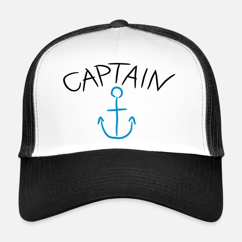 Capitaine ancre Comic Logo Casquette trucker 