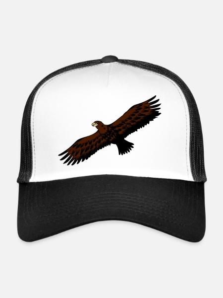 Oiseau Aigle anmut oiseaux de proie - Casquette trucker  - blanc/noir - Devant