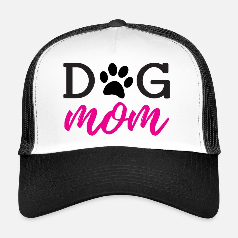 Dog Mom - Trucker Cap - Weiß/Schwarz