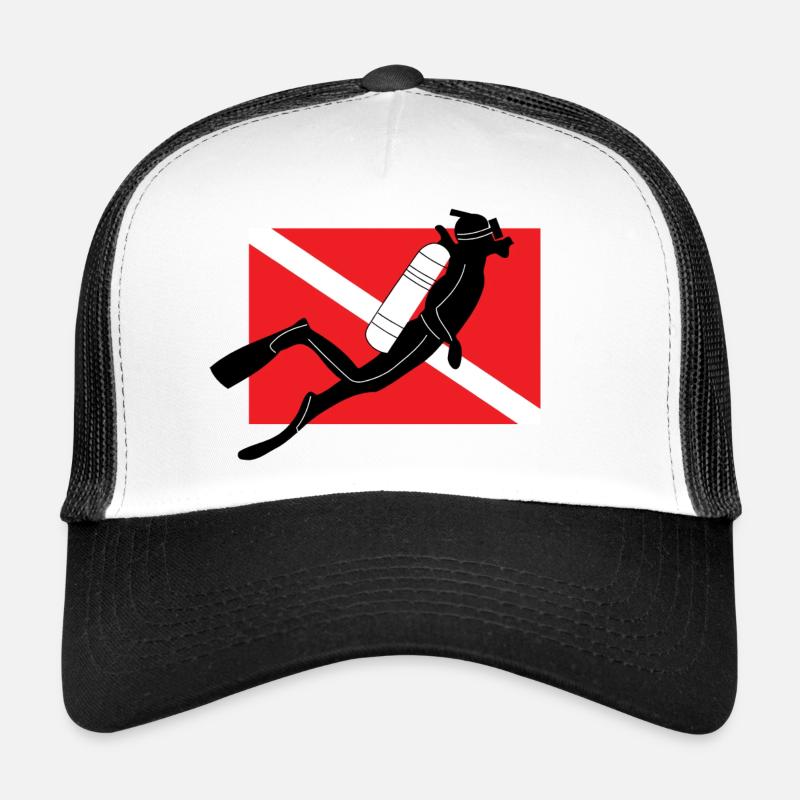 DRAPEAU DE PLONGÉE Casquette trucker 