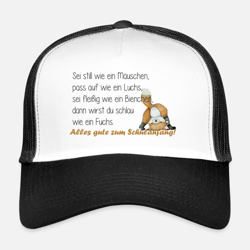sei fleißig wie ein bienchen - Trucker Cap - Weiß/Schwarz