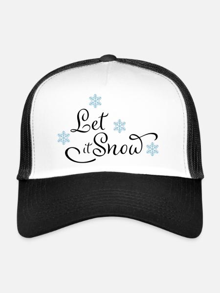 Cadeaux drôles pour Noël - Casquette trucker  - blanc/noir - Devant