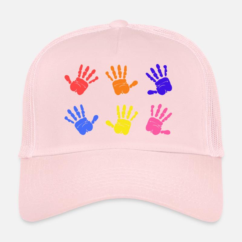 Autism Handprints Trucker Cap