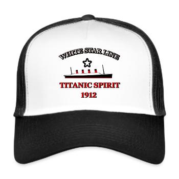 TITANIC SPIRIT WHITE STAR LINE 1912 - Trucker Cap - Weiß/Schwarz - Vorne