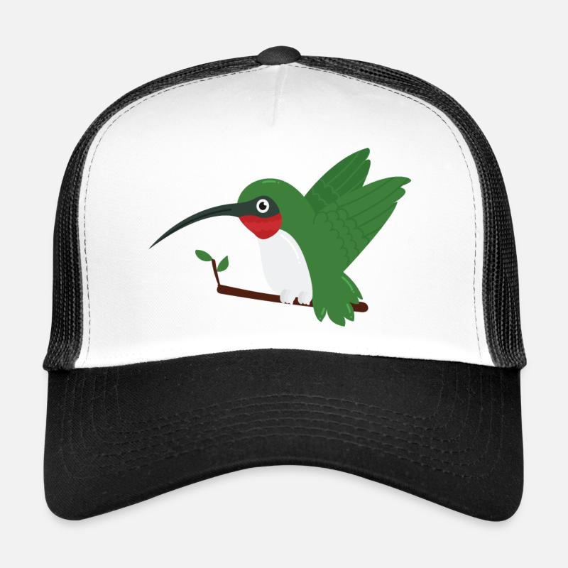 colibri - Casquette trucker - blanc/noir