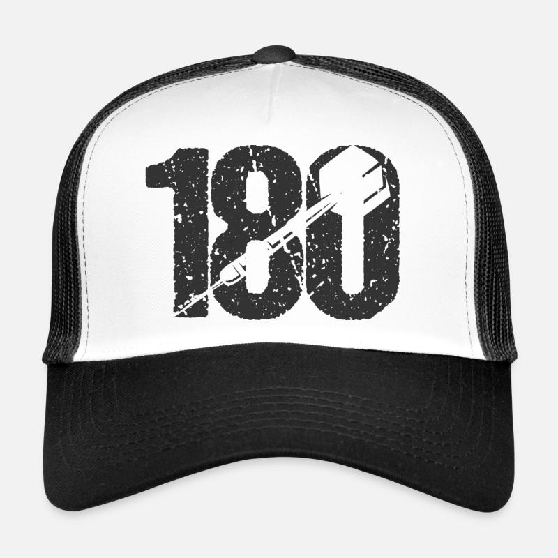 DART DARTS 180 ONEHUNDREDANDÉJOUREUR DE FLÉCHETTES RAPIDE Casquette trucker 