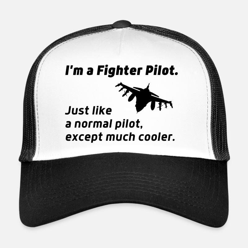 pilote de chasse de Fighter Jet Citation amusante Casquette trucker 
