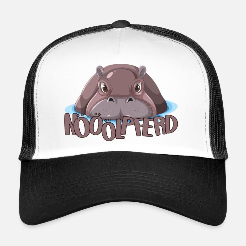 Nööölpferd - Trucker Cap - Weiß/Schwarz