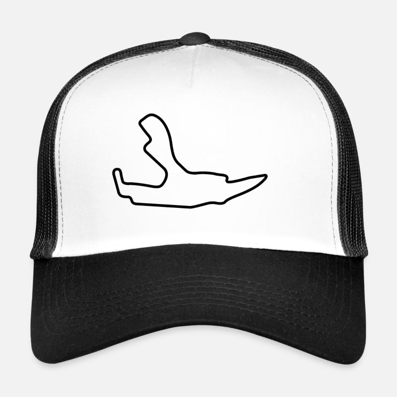 Belgium Race Track - Trucker Cap - white/black