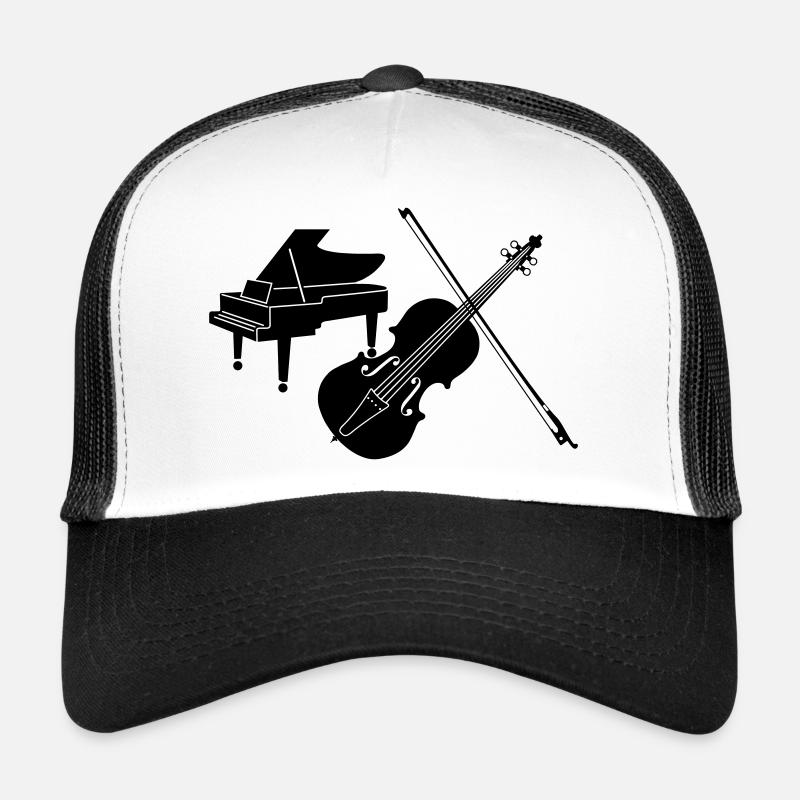 Piano et violon Casquette trucker 