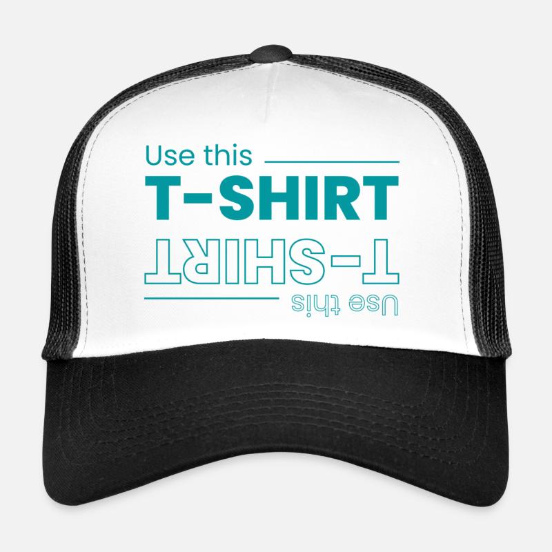 T _SHIRT - Trucker Cap - white/black