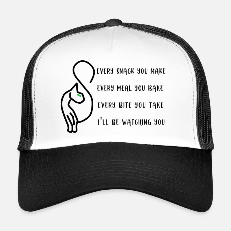 ICH WERDE DIR ZUSEHEN LUSTIGES KATZENZITAT KATZENBESITZER Trucker Cap