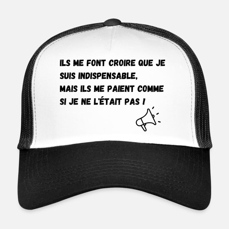 insipensable - Casquette trucker  - blanc/noir