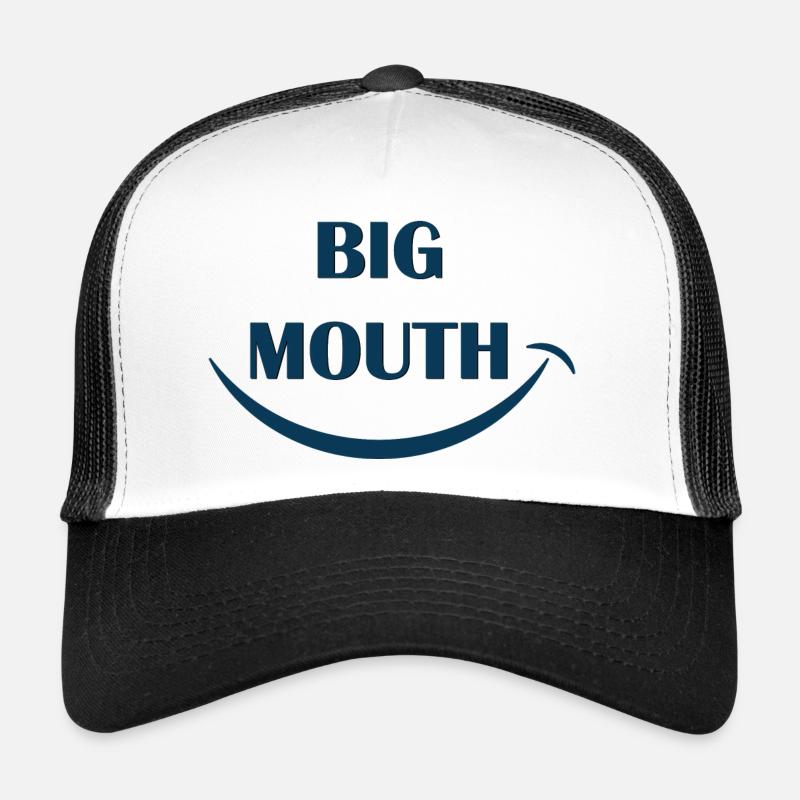 Big Mouth - Trucker Cap - white/black