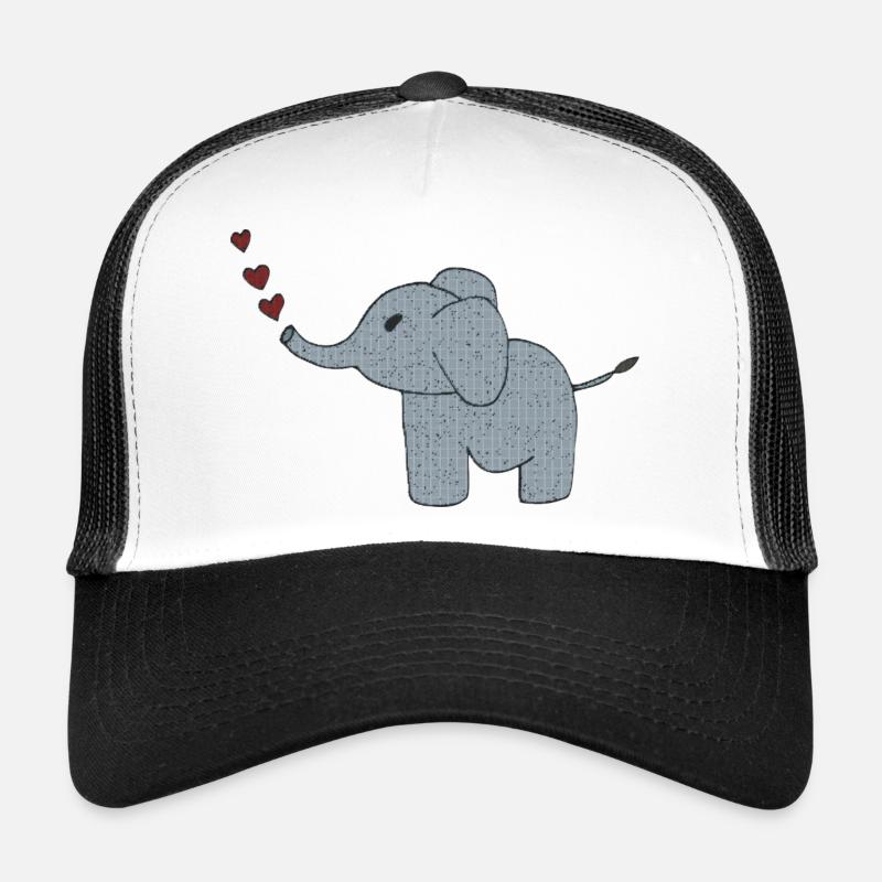 elefant gewebe mit herzen Trucker Cap