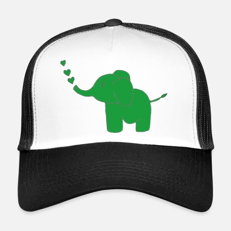 elefant grün Trucker Cap