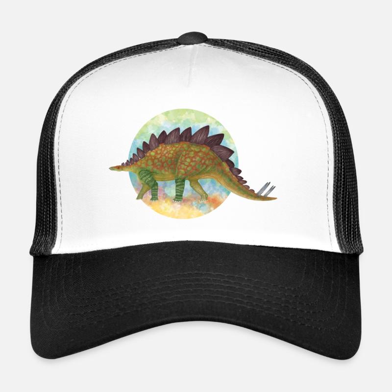 Überdachte Dinosaurier - Trucker Cap - Weiß/Schwarz