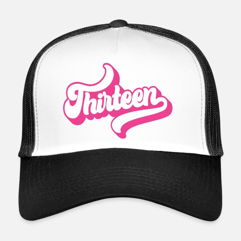 Treize 13e anniversaire pour les filles de 13 ans Casquette trucker 