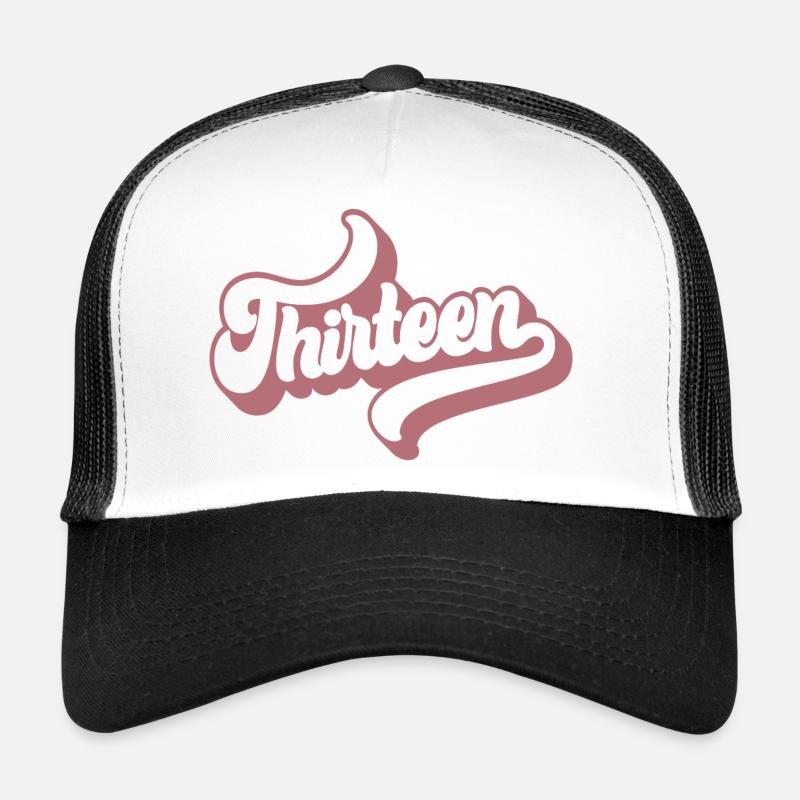 Treize 13e anniversaire pour les filles de 13 ans Casquette trucker 