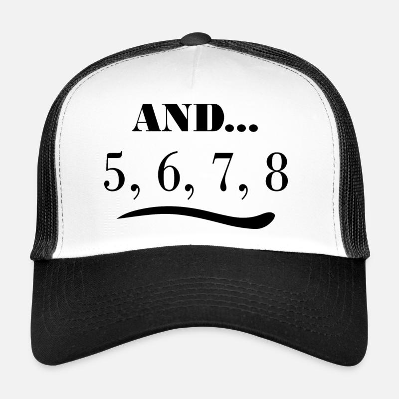 Dancing Dance Music - Trucker Cap - Weiß/Schwarz
