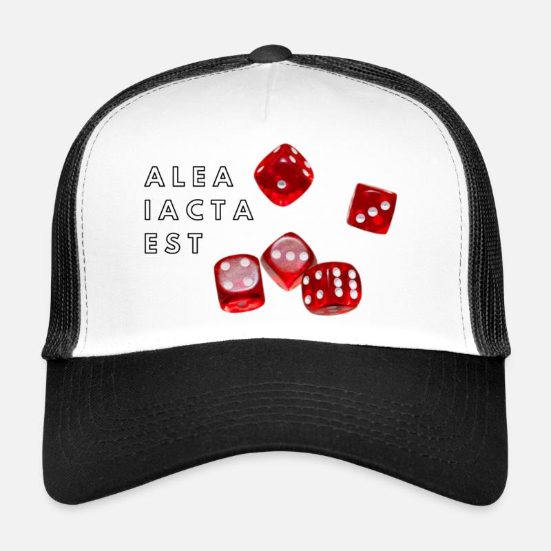 alea iacta est Les dés sont jetés Casquette trucker 