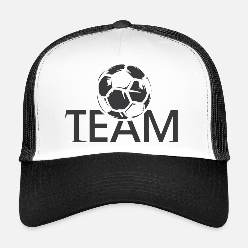 Ballon d’icône de logo de l’équipe de l’équipe de l’équipe de football de l Casquette trucker 