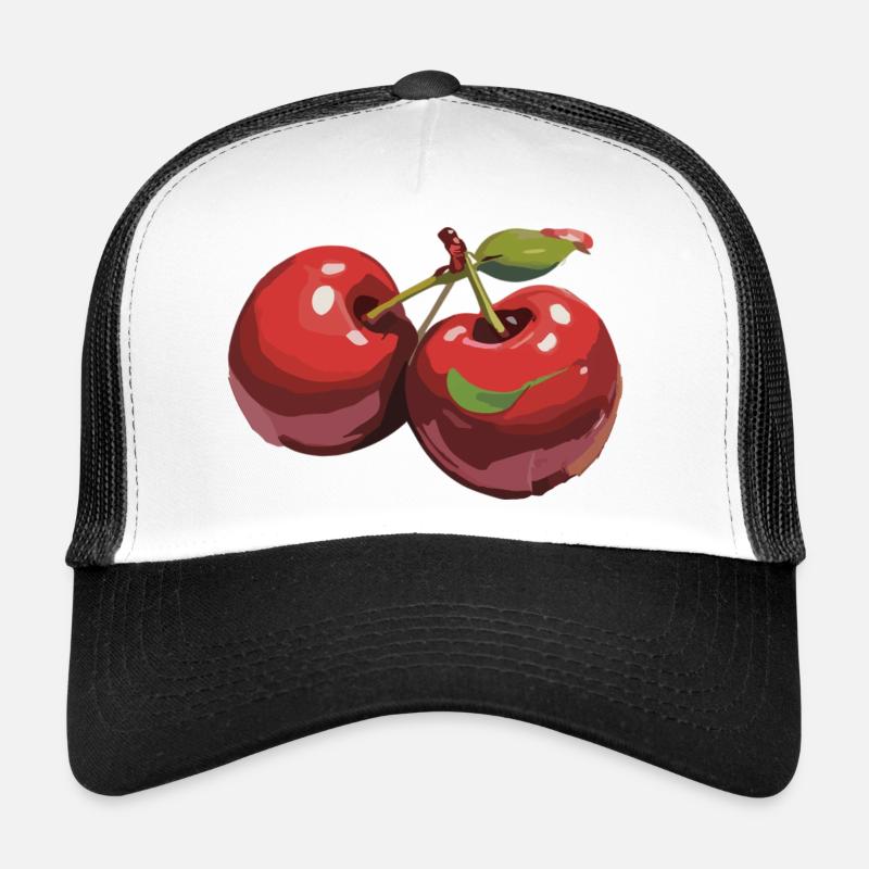 Red Cherry Cherries Cherries Cherry Trucker Cap