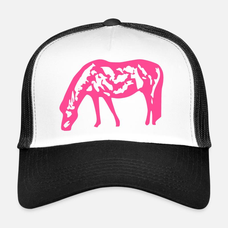 Cheval rose rose Casquette trucker 