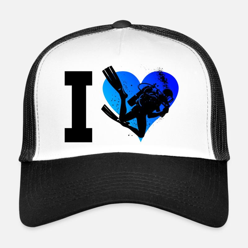 Plongée Libre Plongée Plongeur Plongée Plongeuse Casquette trucker 