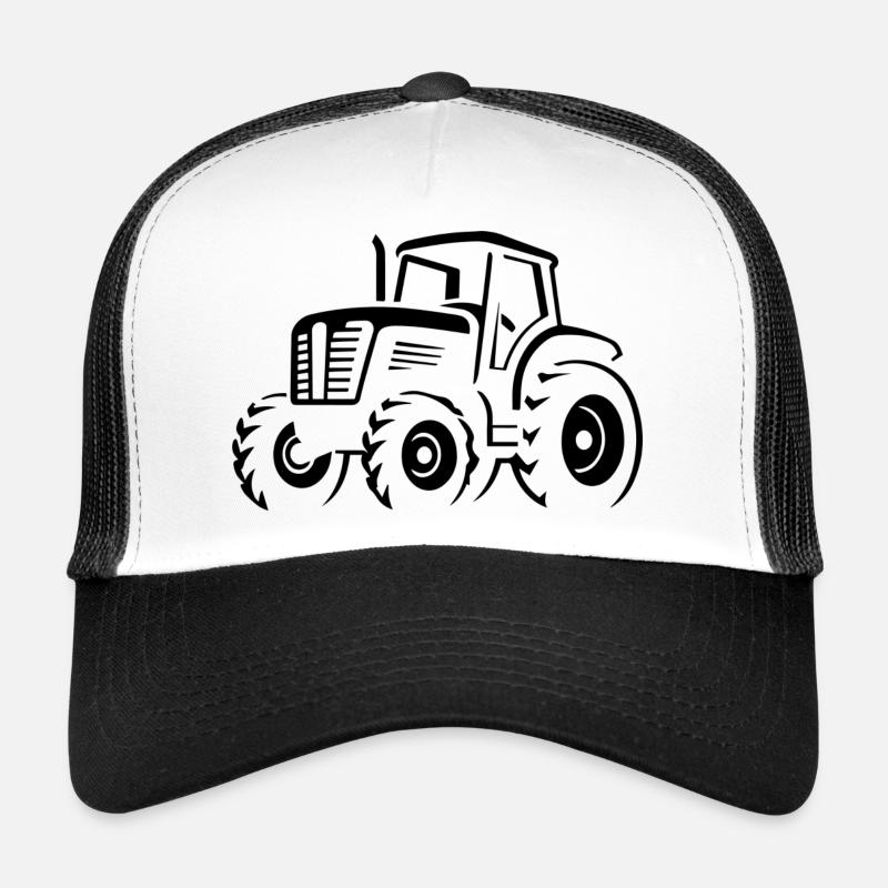 Trecker - Trucker Cap - Weiß/Schwarz