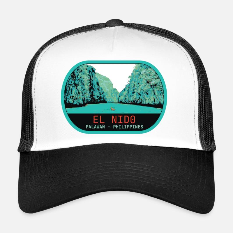 Panoramablick auf El Nido, Insel Palawan Trucker Cap