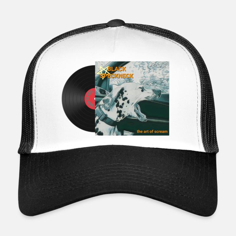 Vinyle - Casquette trucker - blanc/noir