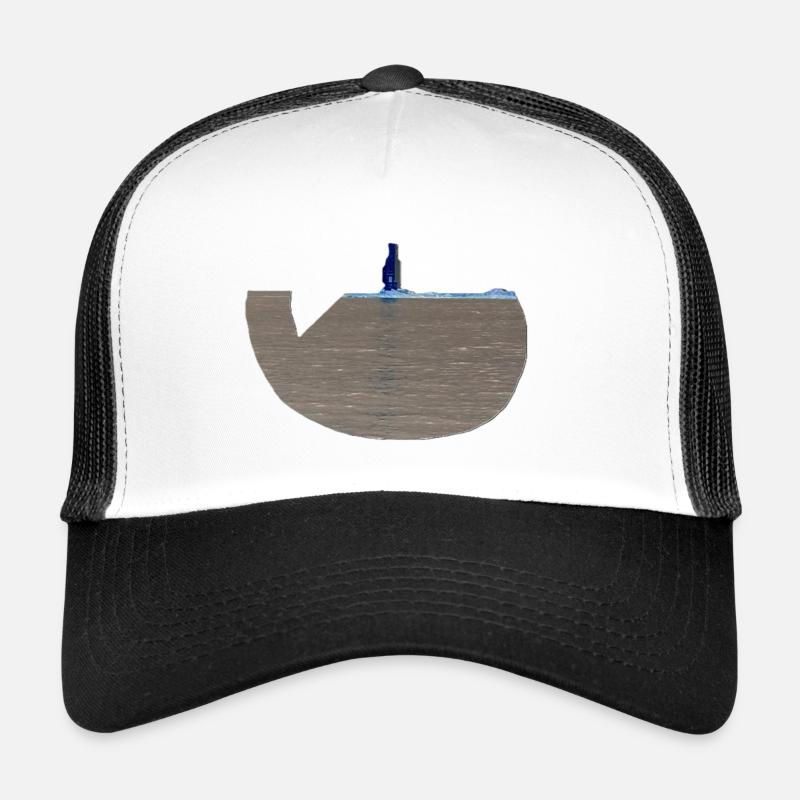 Was_Wal - Trucker Cap - Weiß/Schwarz
