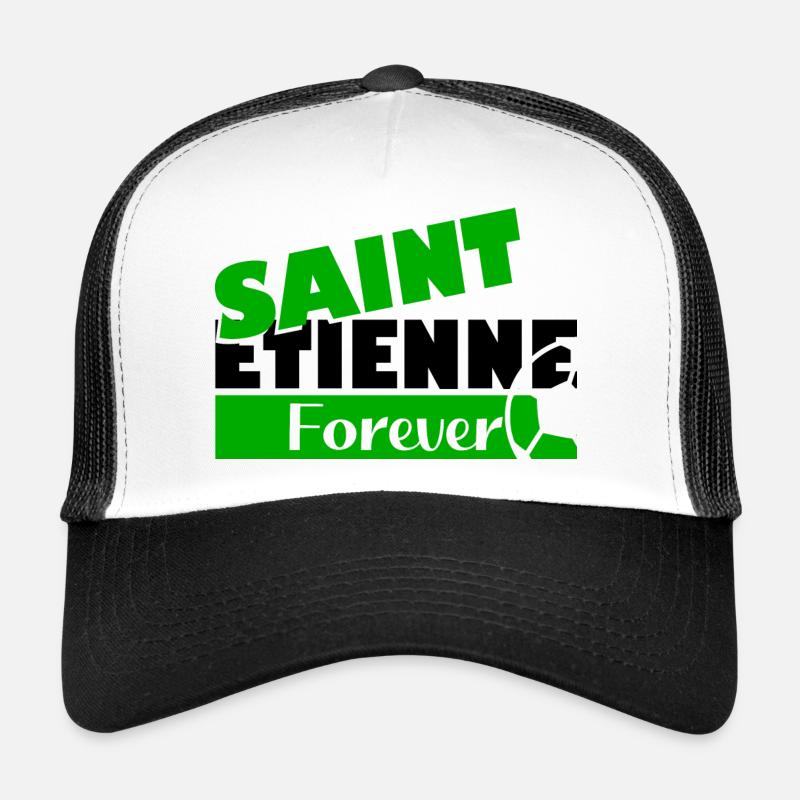 Saint Etienne Forever Bold Logo Tee - Casquette trucker  - blanc/noir
